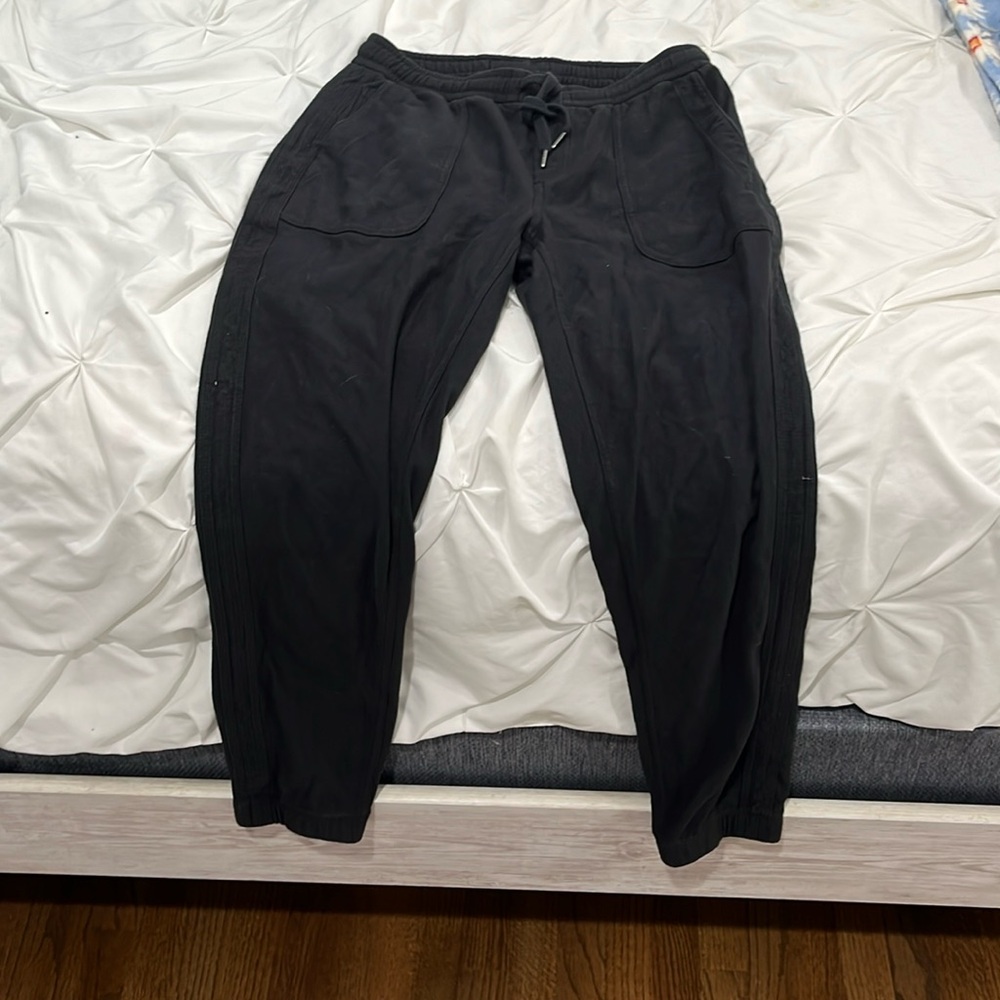 black Athleta joggers